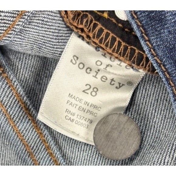 Articles Of Society Sz 28 Jeans Faith Flare Mid Rise Hippie Retro Boho Festival - Picture 3 of 14